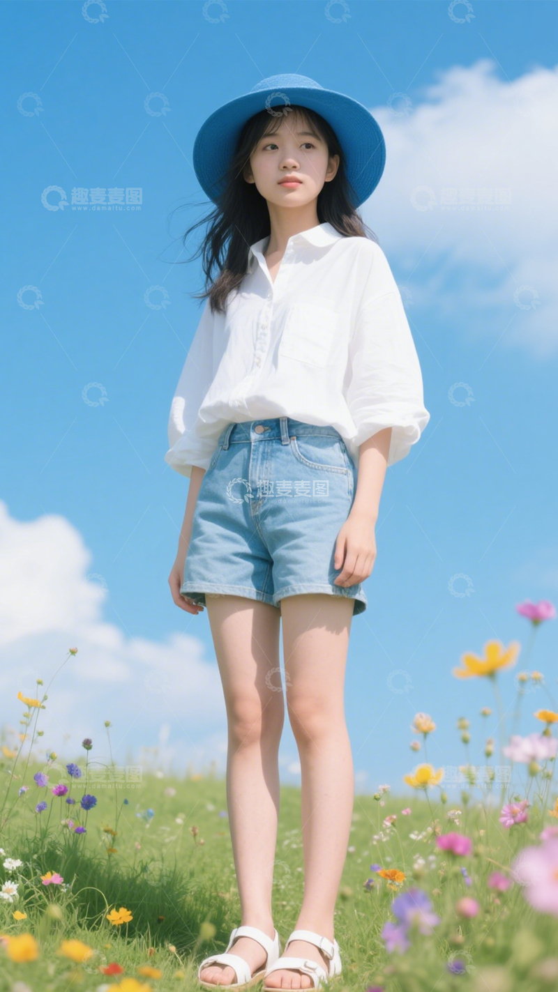 高清大图下载【趣麦麦图】校园运动帽饰活力3