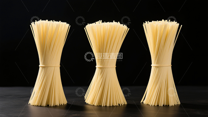 高清大图下载【趣麦麦图】三捆手工挂面1