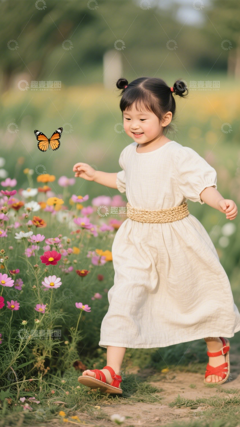 高清大图下载【趣麦麦图】亚麻裙文艺穿搭1