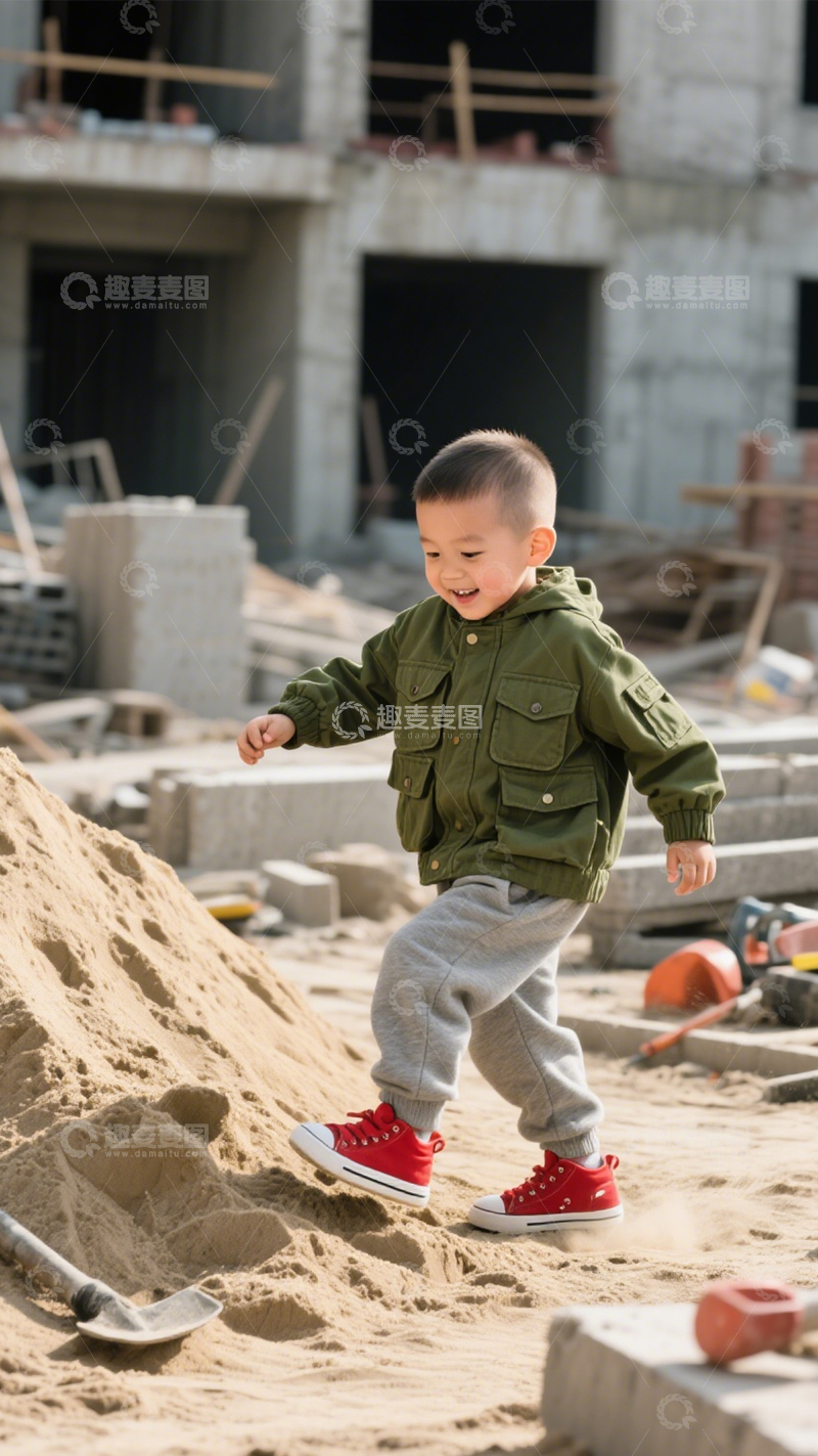 高清大图下载【趣麦麦图】军绿外套户外穿搭2