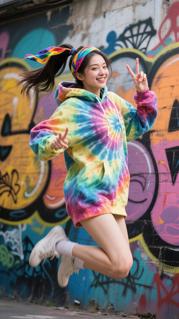 扎染卫衣潮流风3