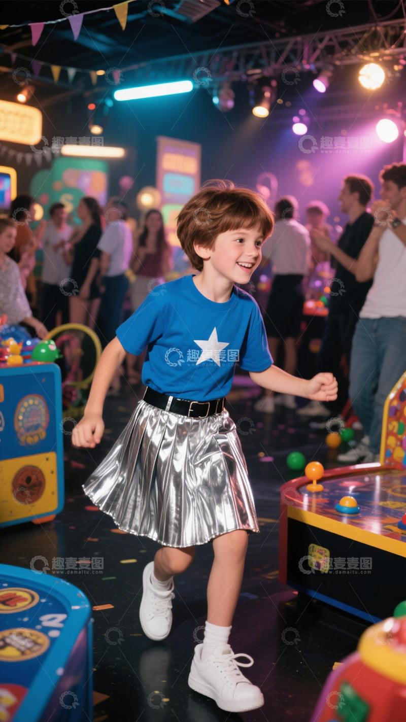 高清大图下载【趣麦麦图】银裙派对闪耀穿