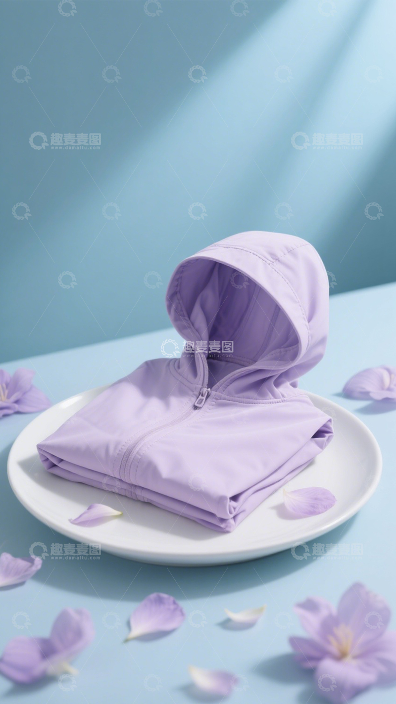高清大图下载【趣麦麦图】浅紫外套清新风2