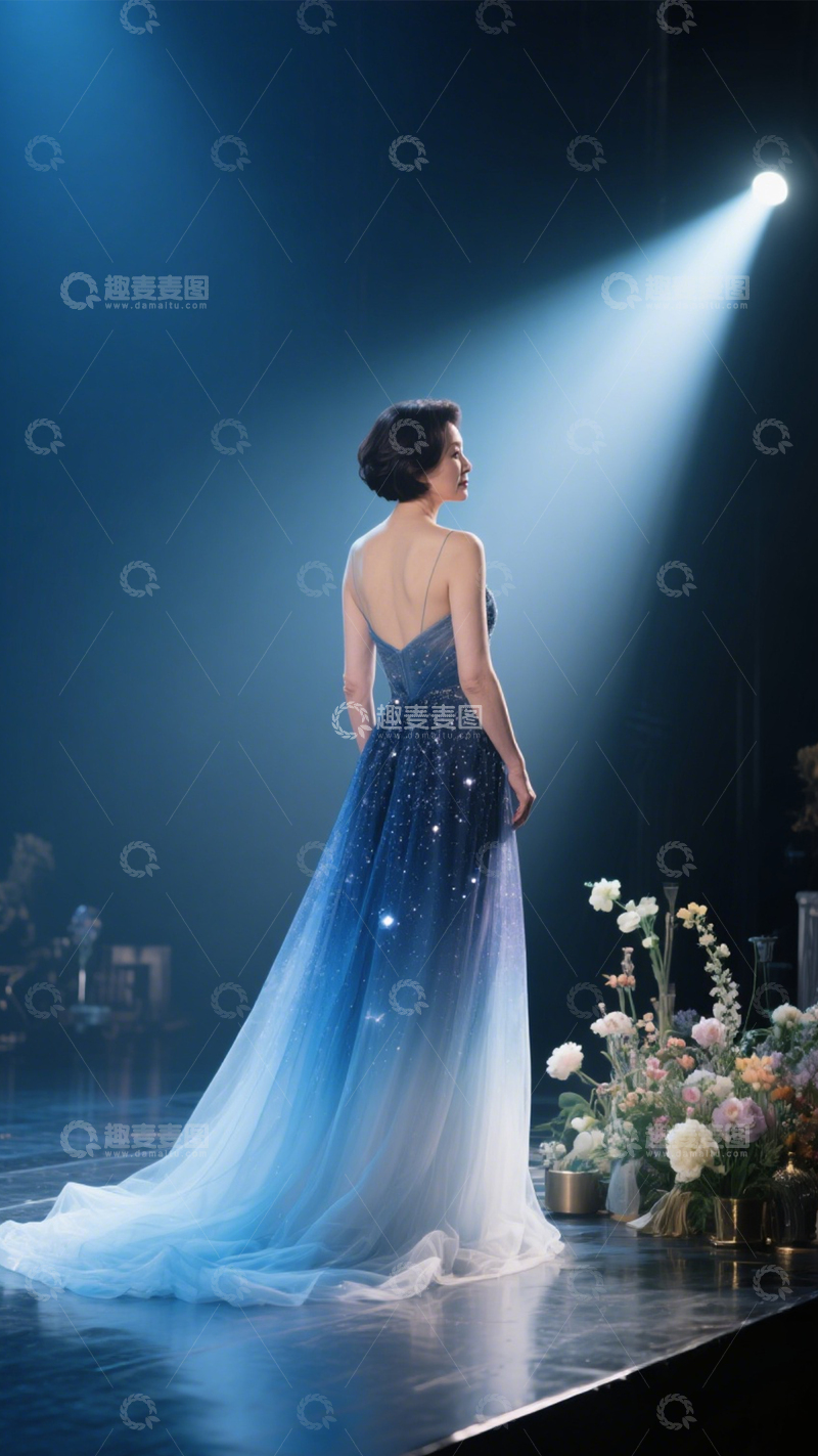 高清大图下载【趣麦麦图】星光礼服舞台风