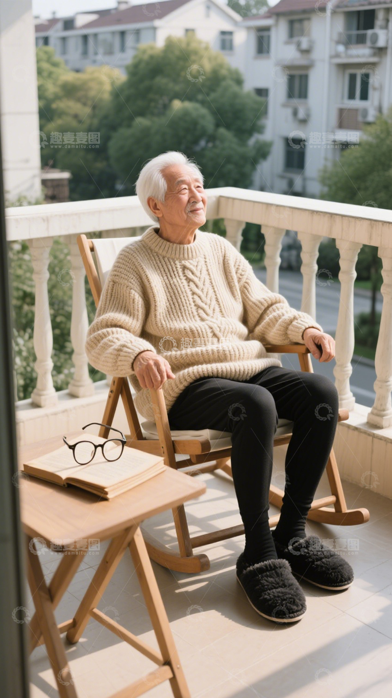 高清大图下载【趣麦麦图】米色毛衣居家搭1