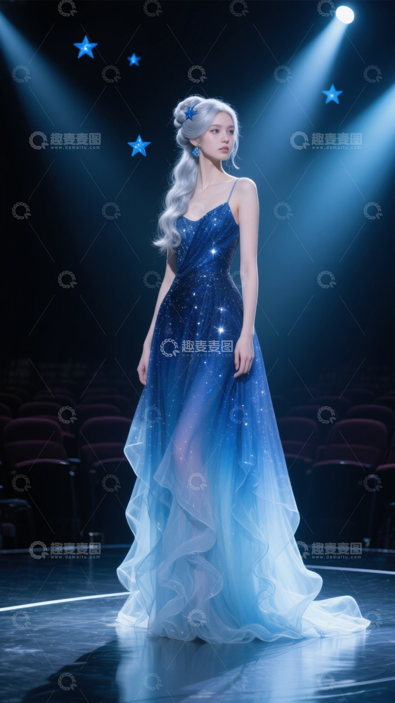 高清大图下载【趣麦麦图】星光礼服舞台风2
