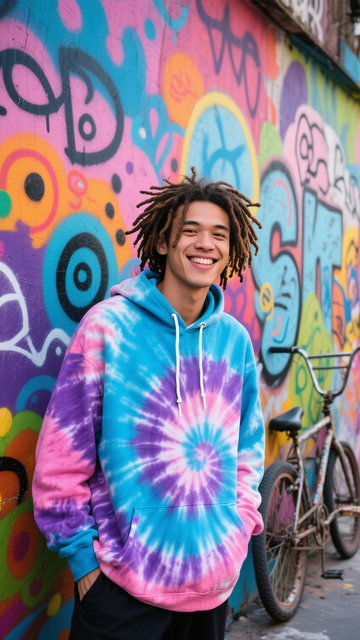 扎染卫衣潮流风2