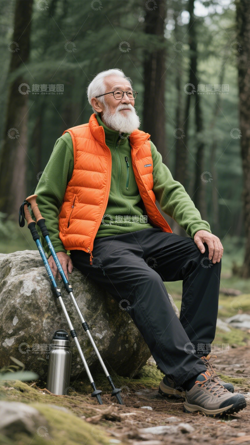 高清大图下载【趣麦麦图】羽绒马甲户外搭1