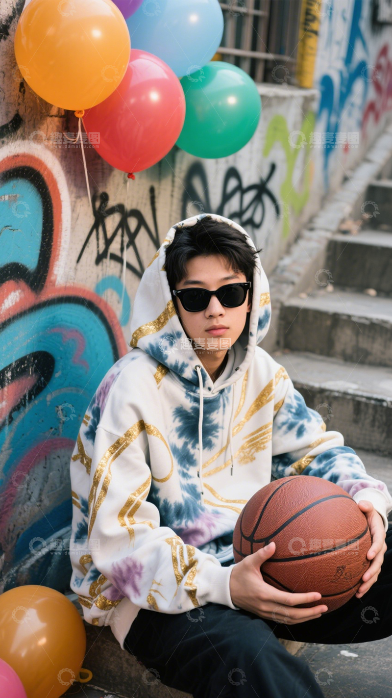 扎染卫衣潮流风1