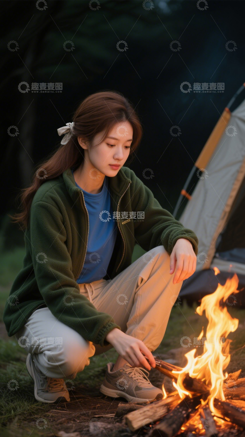 高清大图下载【趣麦麦图】摇粒绒外套亲子搭1