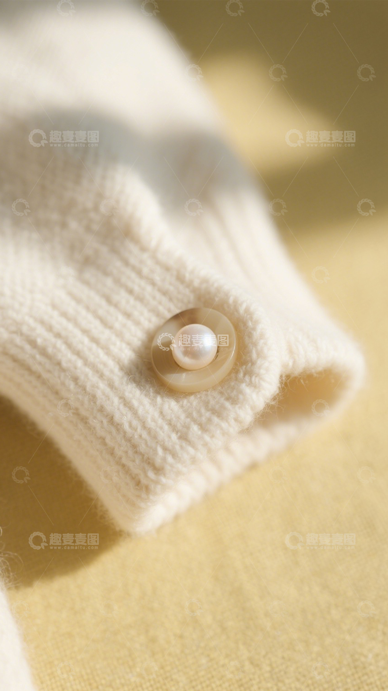 高清大图下载【趣麦麦图】珍珠扣针织温柔风3
