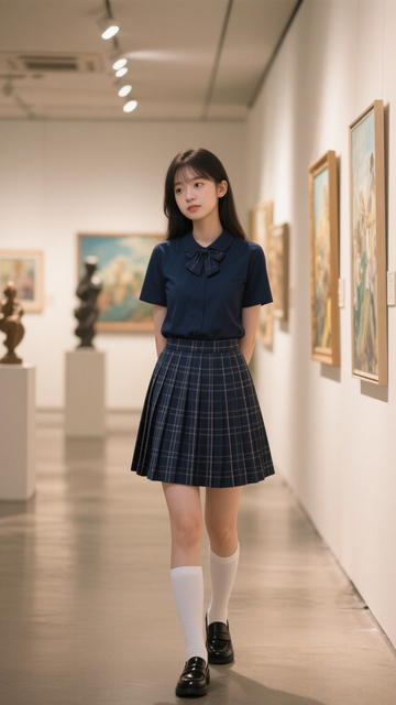 格裙制服青春感