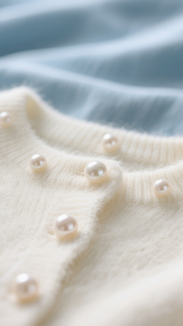 珍珠扣针织温柔风1