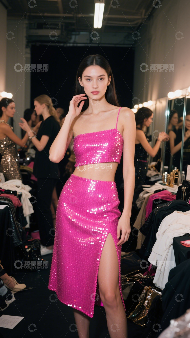 高清大图下载【趣麦麦图】亮片礼服时尚秀2