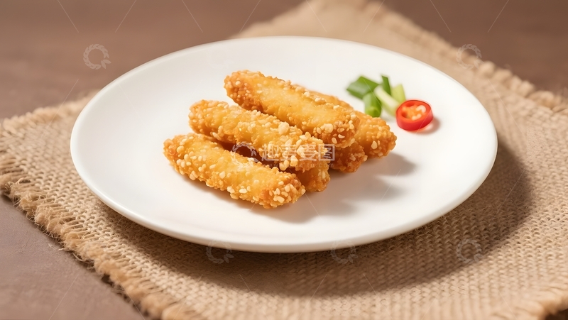 高清大图下载【趣麦麦图】香脆炸物的精致摆盘