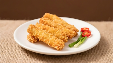 香脆炸物的精致摆盘3