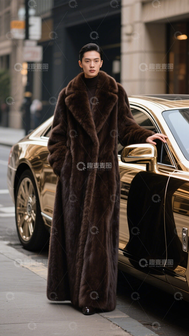 高清大图下载【趣麦麦图】皮草大衣奢华风