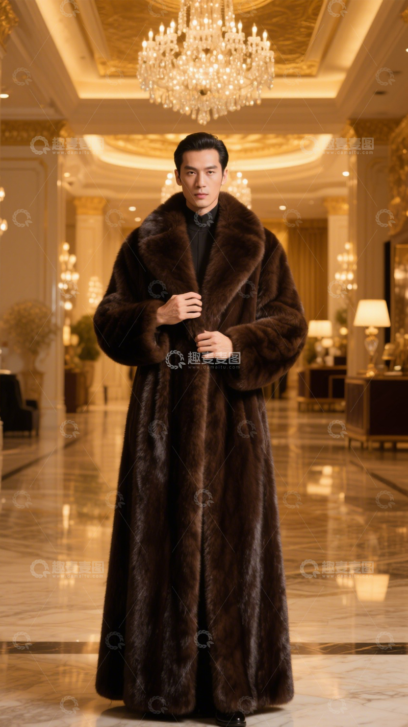 高清大图下载【趣麦麦图】皮草大衣奢华风1