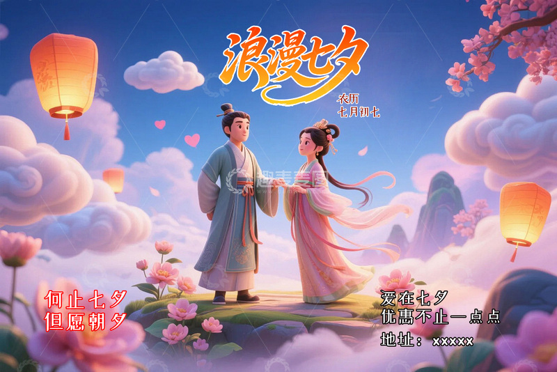 源文件下载【趣麦麦图】浪漫七夕情人节7
