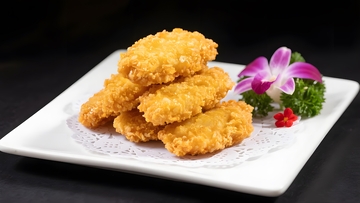 香酥炸鸡块精致摆盘1
