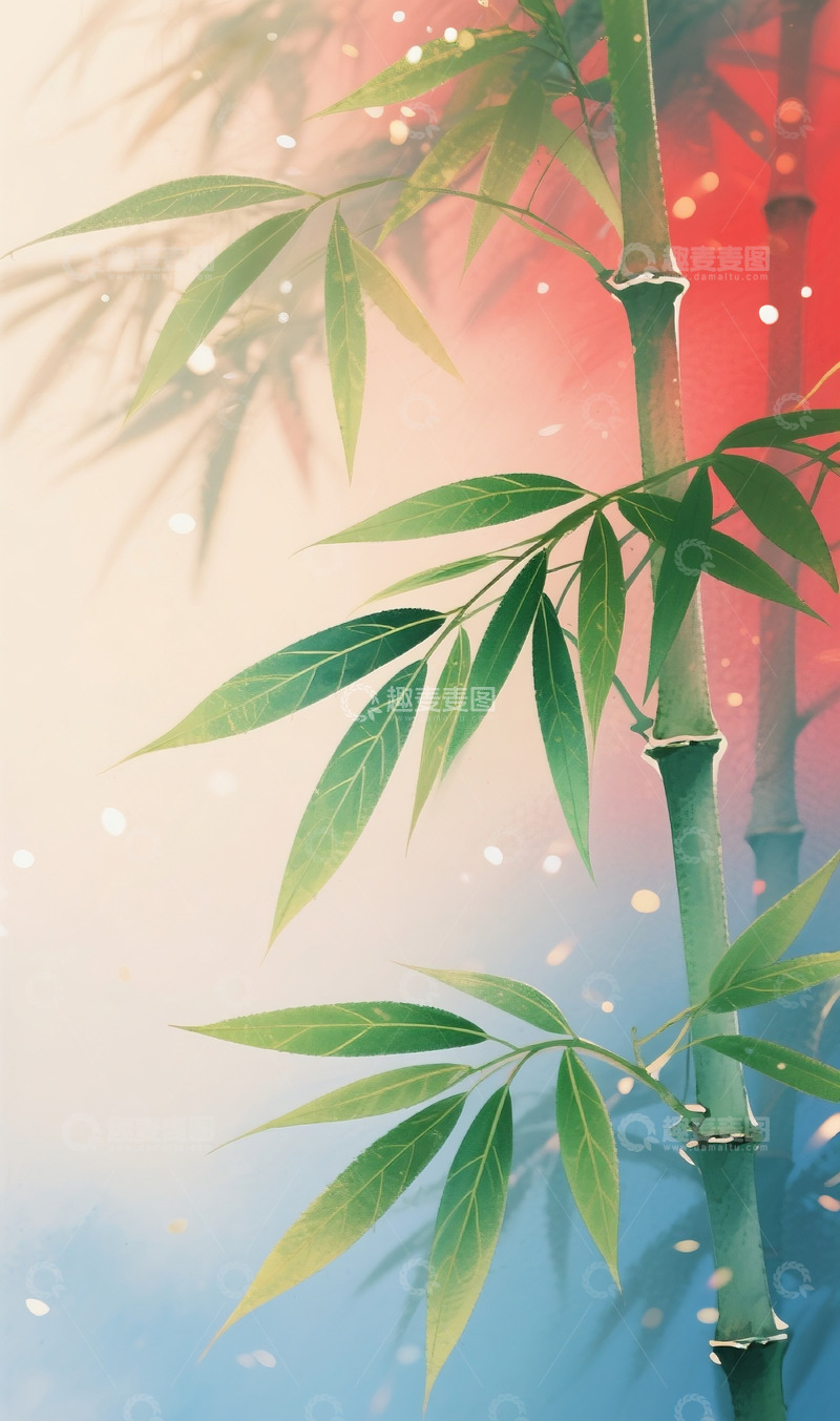 高清大图下载【趣麦麦图】中式竹子背景