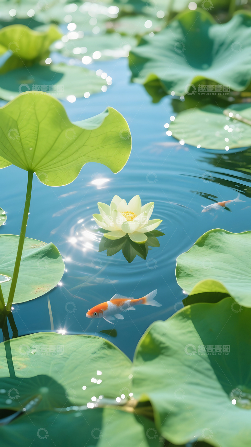 高清大图下载【趣麦麦图】夏天荷花池塘风景