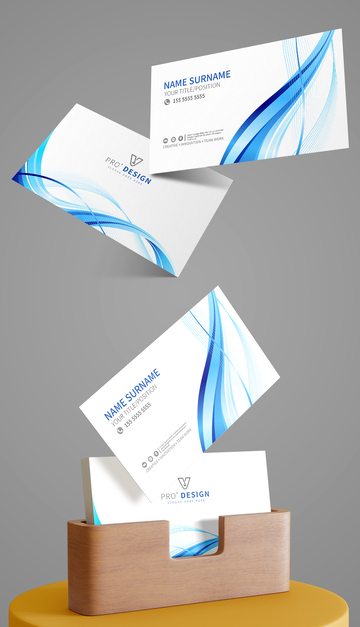 蓝色房地产名片模板