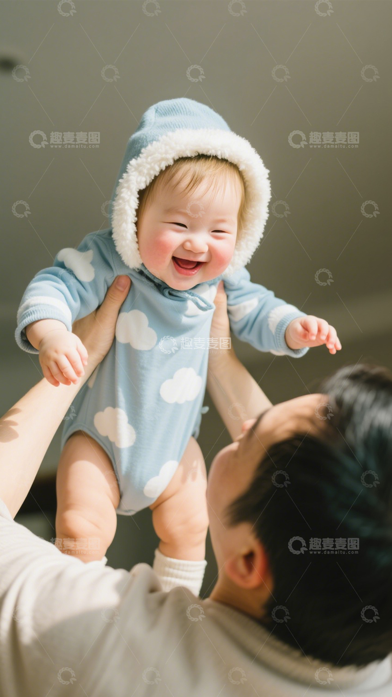 高清大图下载【趣麦麦图】云朵连体衣萌趣风1