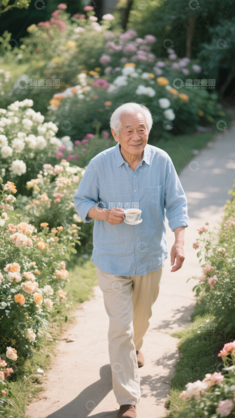 高清大图下载【趣麦麦图】浅蓝衬衫闲适搭