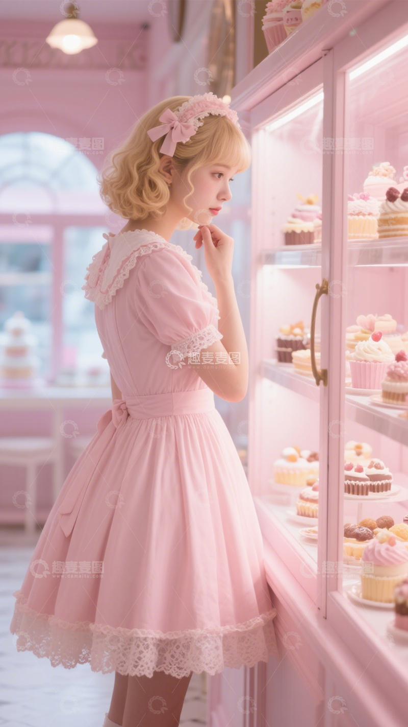 高清大图下载【趣麦麦图】粉Lolita甜美风1
