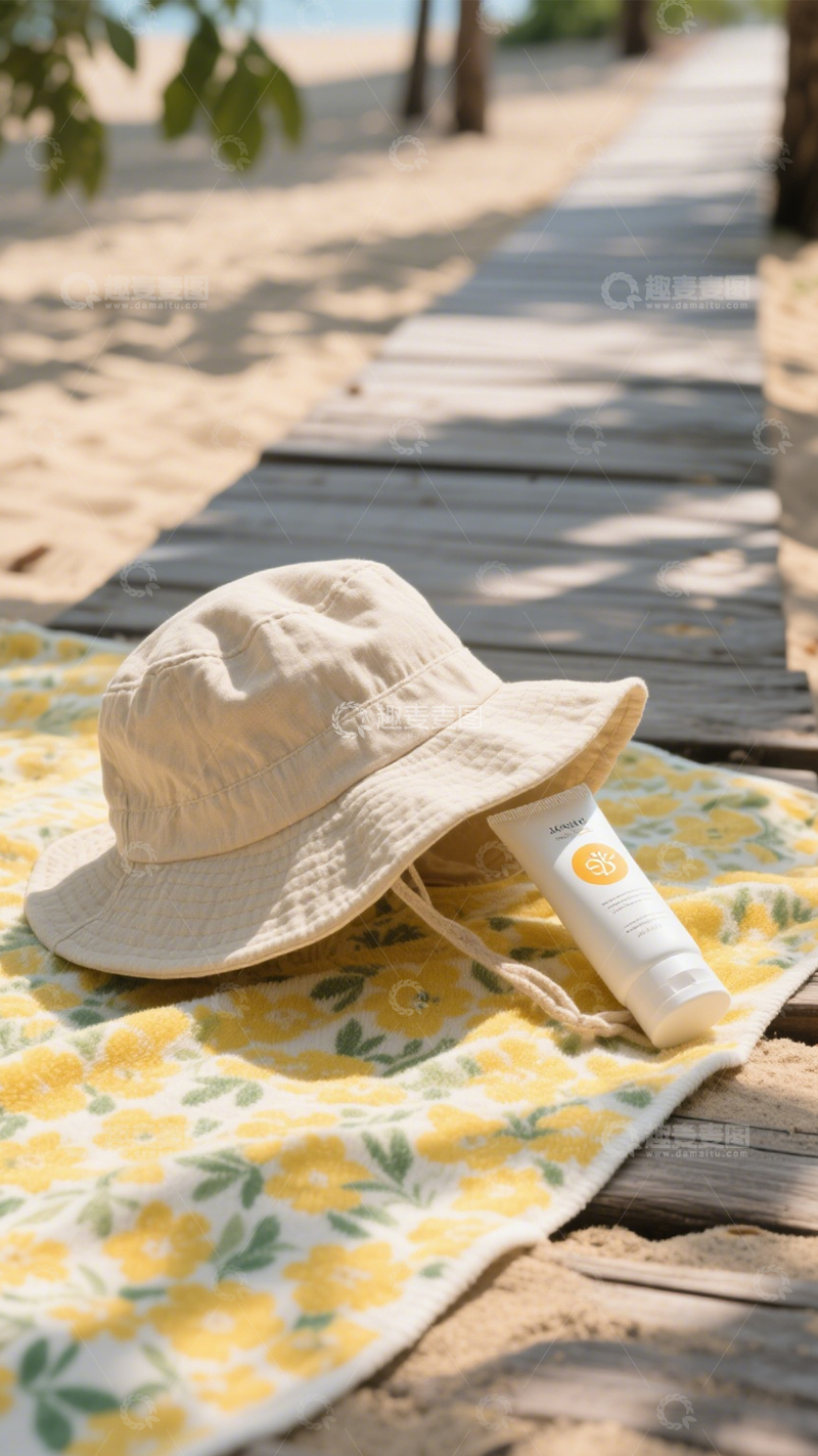 高清大图下载【趣麦麦图】渔夫帽度假风2