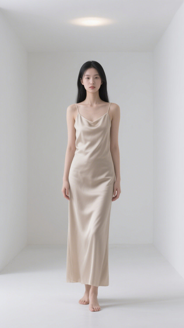 香槟长裙优雅风2