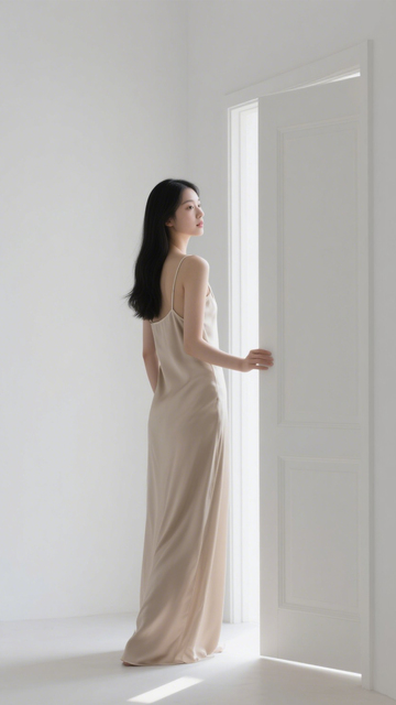 香槟长裙优雅风