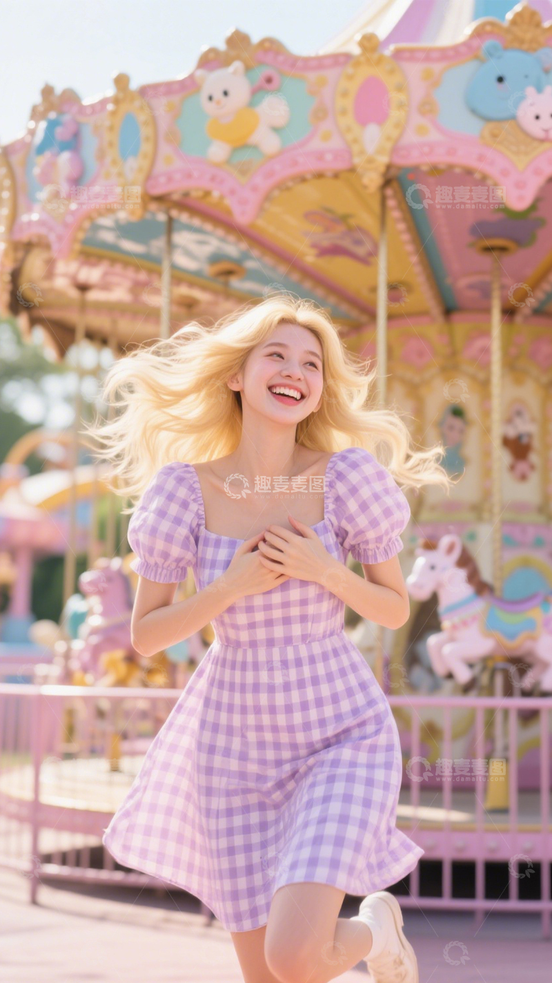 高清大图下载【趣麦麦图】游乐园甜美风2