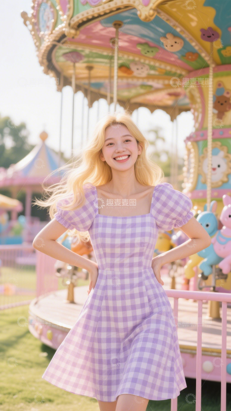 高清大图下载【趣麦麦图】游乐园甜美风