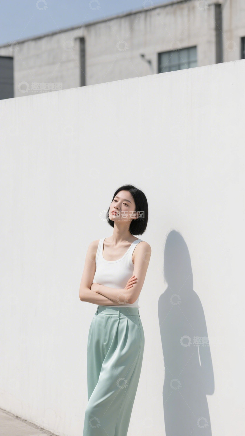 高清大图下载【趣麦麦图】都市简约风穿搭