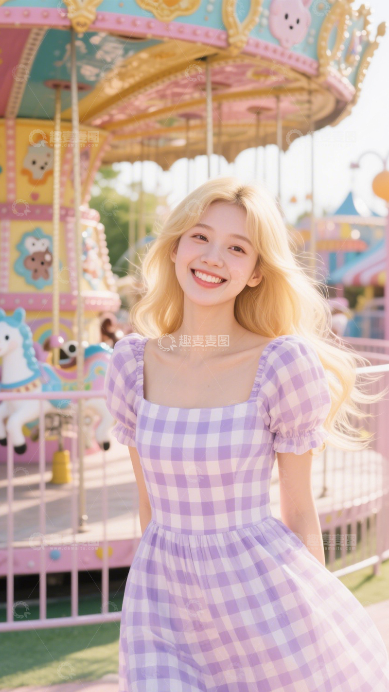 高清大图下载【趣麦麦图】游乐园甜美风3