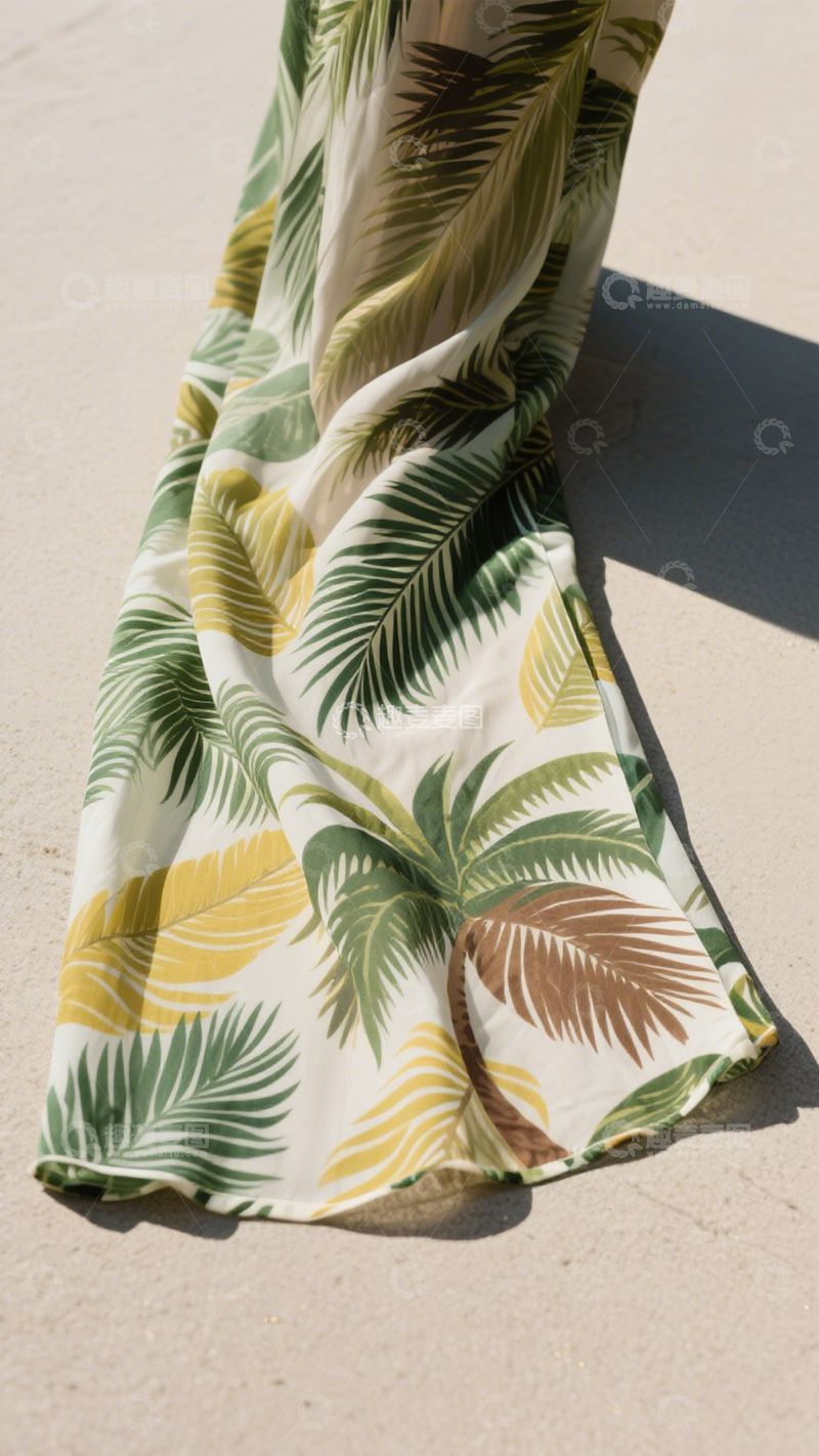 高清大图下载【趣麦麦图】度假风透纱裤