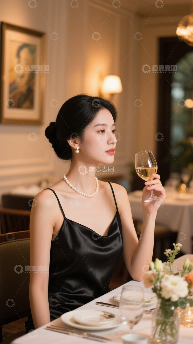 高清大图下载【趣麦麦图】餐厅优雅风穿搭3