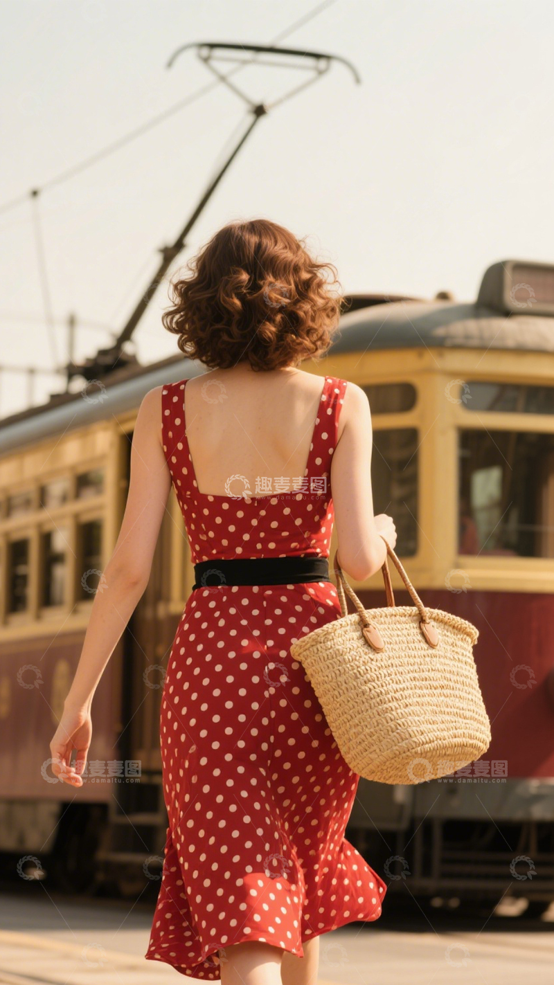 高清大图下载【趣麦麦图】电车复古优雅风2