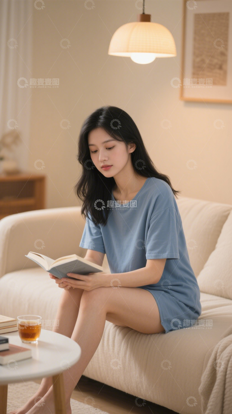 高清大图下载【趣麦麦图】居家慵懒风穿搭