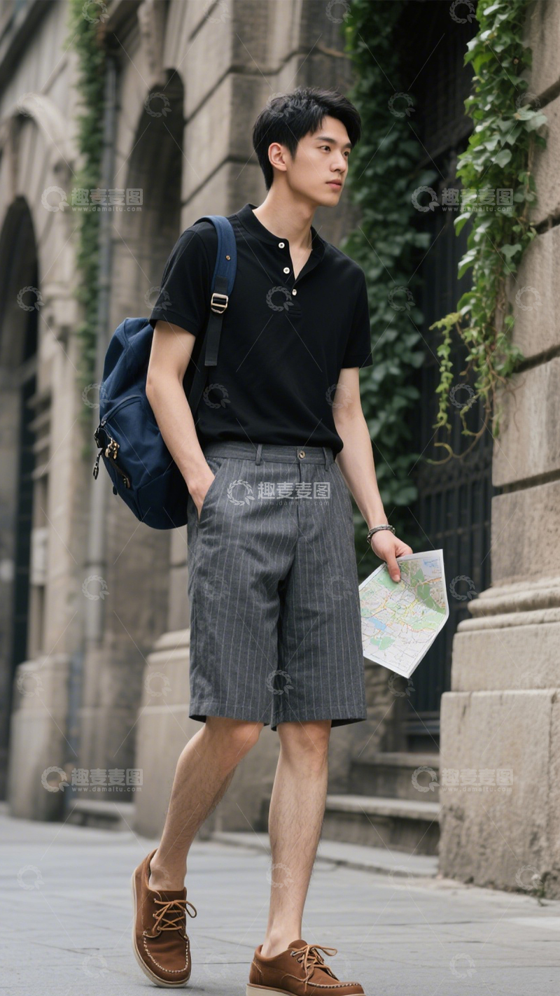 高清大图下载【趣麦麦图】城市简约休闲装2