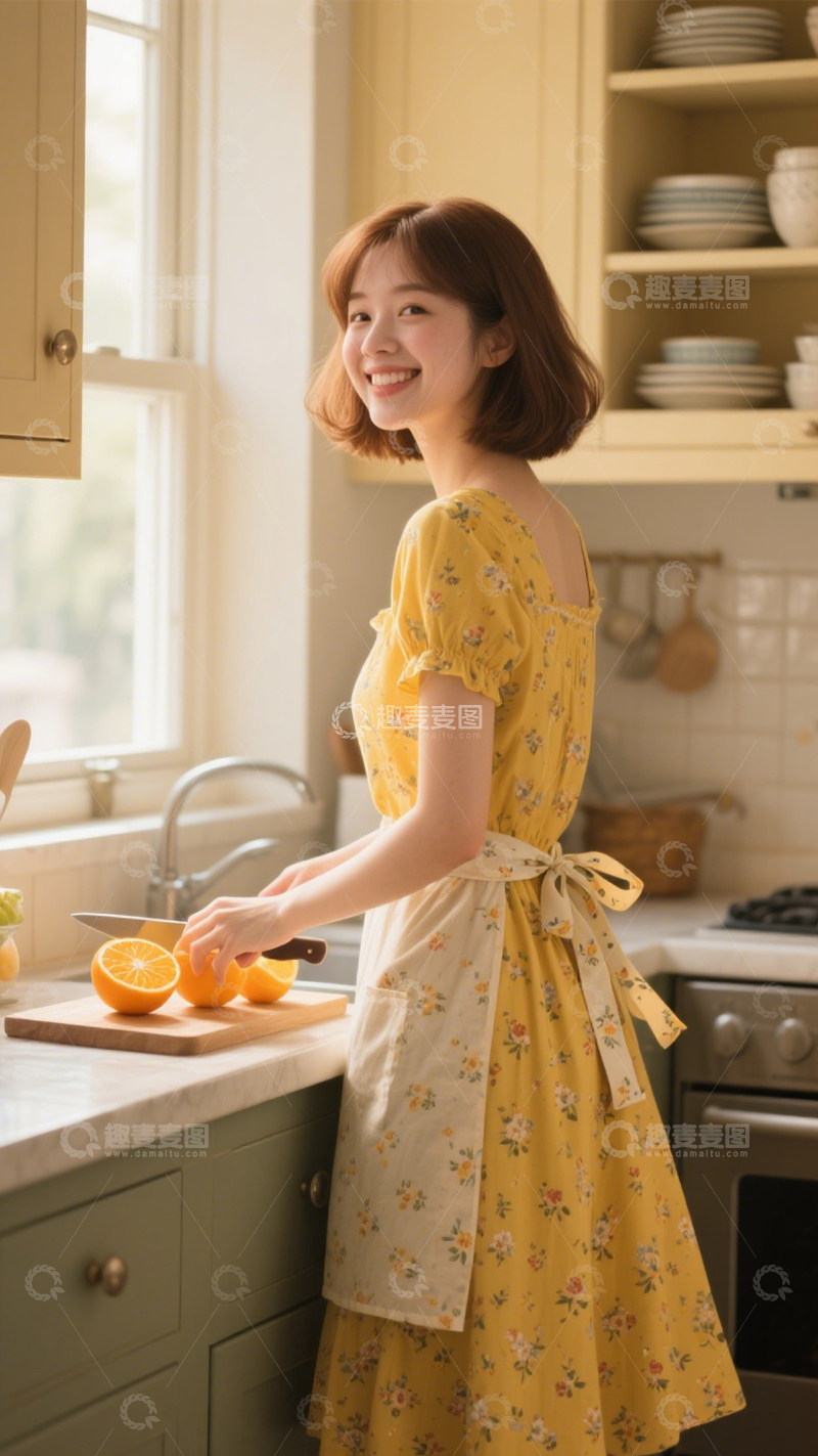 高清大图下载【趣麦麦图】甜美日常碎花裙2