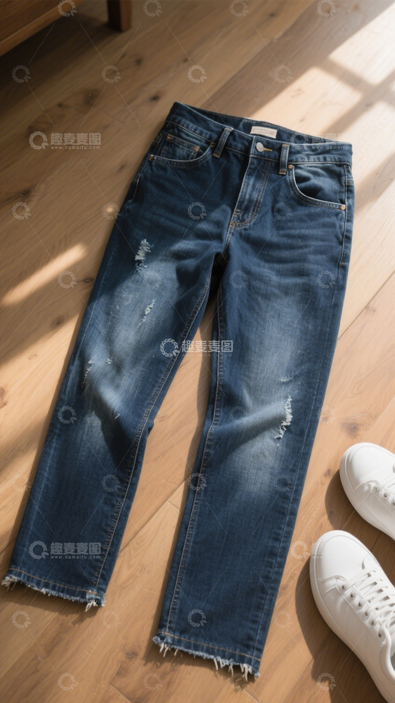 高清大图下载【趣麦麦图】复古街头破洞裤2