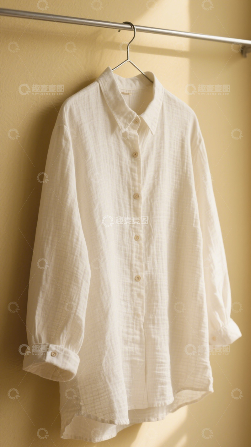 高清大图下载【趣麦麦图】日常舒适棉质衬衫