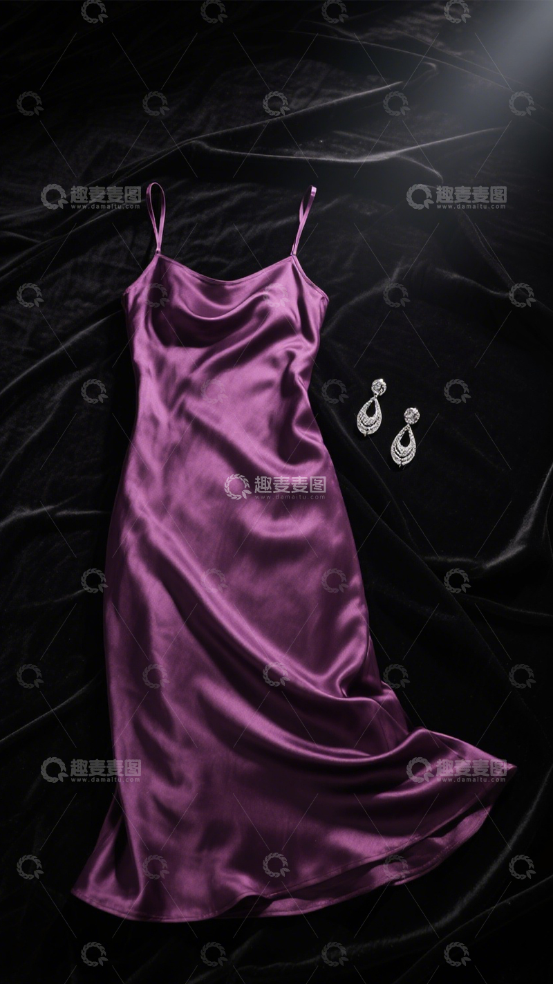 高清大图下载【趣麦麦图】优雅高级缎面裙3