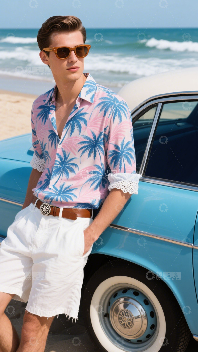 高清大图下载【趣麦麦图】度假复古时尚装1