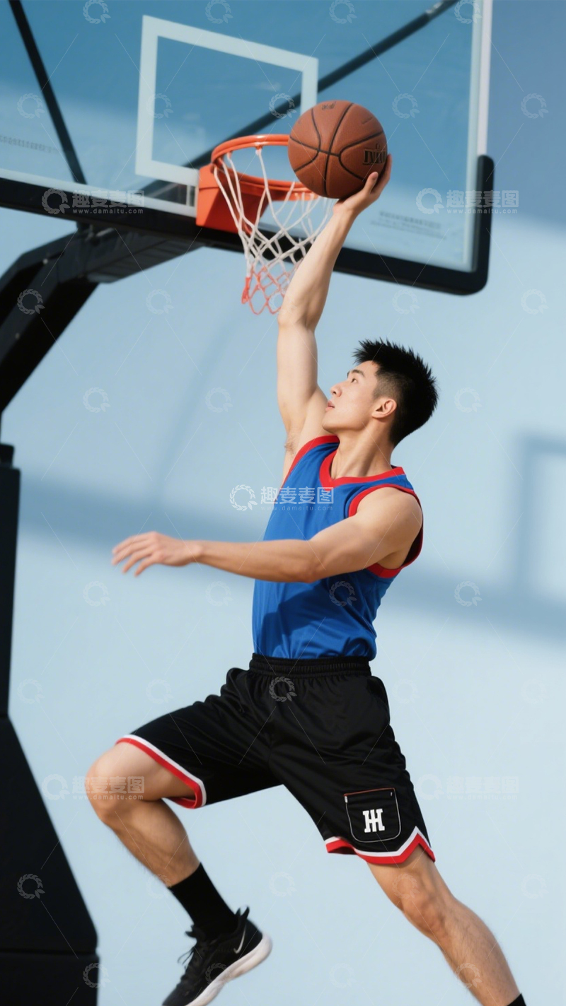 高清大图下载【趣麦麦图】篮球活力竞技装1