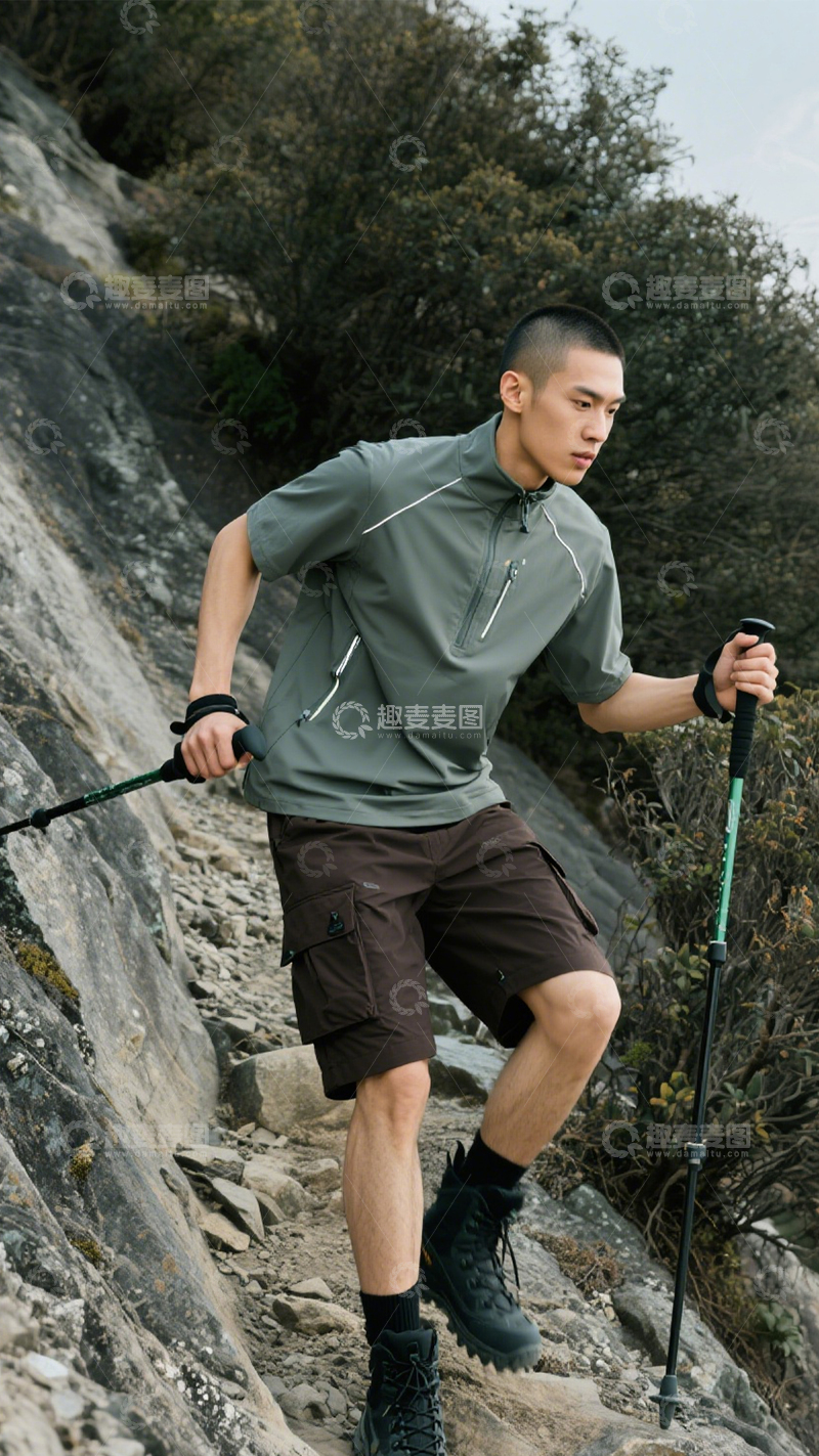 高清大图下载【趣麦麦图】户外徒步功能装1