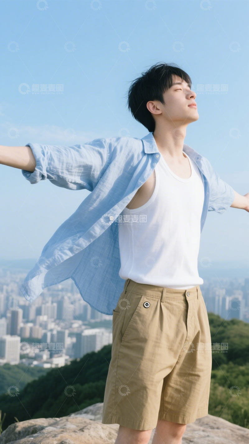 高清大图下载【趣麦麦图】文艺日常漫步装